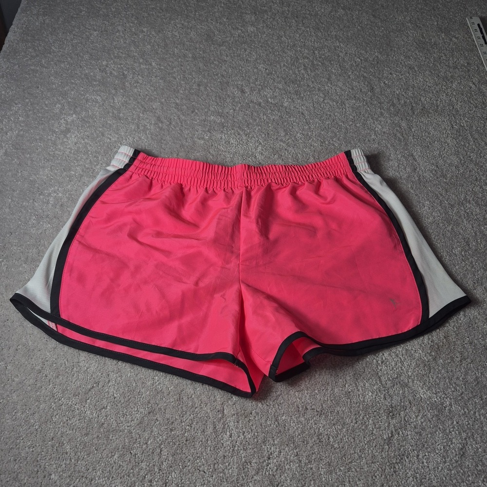 Danskin Now Womens Pink Athletic Shorts Size Large 12-14 Drawstring Running
